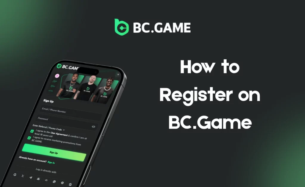 How to Register on BC.Game